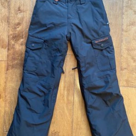 QUIKSILVER YOUTH XL MISSION DRYFLIGHT INSULATED BLACK SNOW PANT Snowboard sz XL - Picture 6 of 6